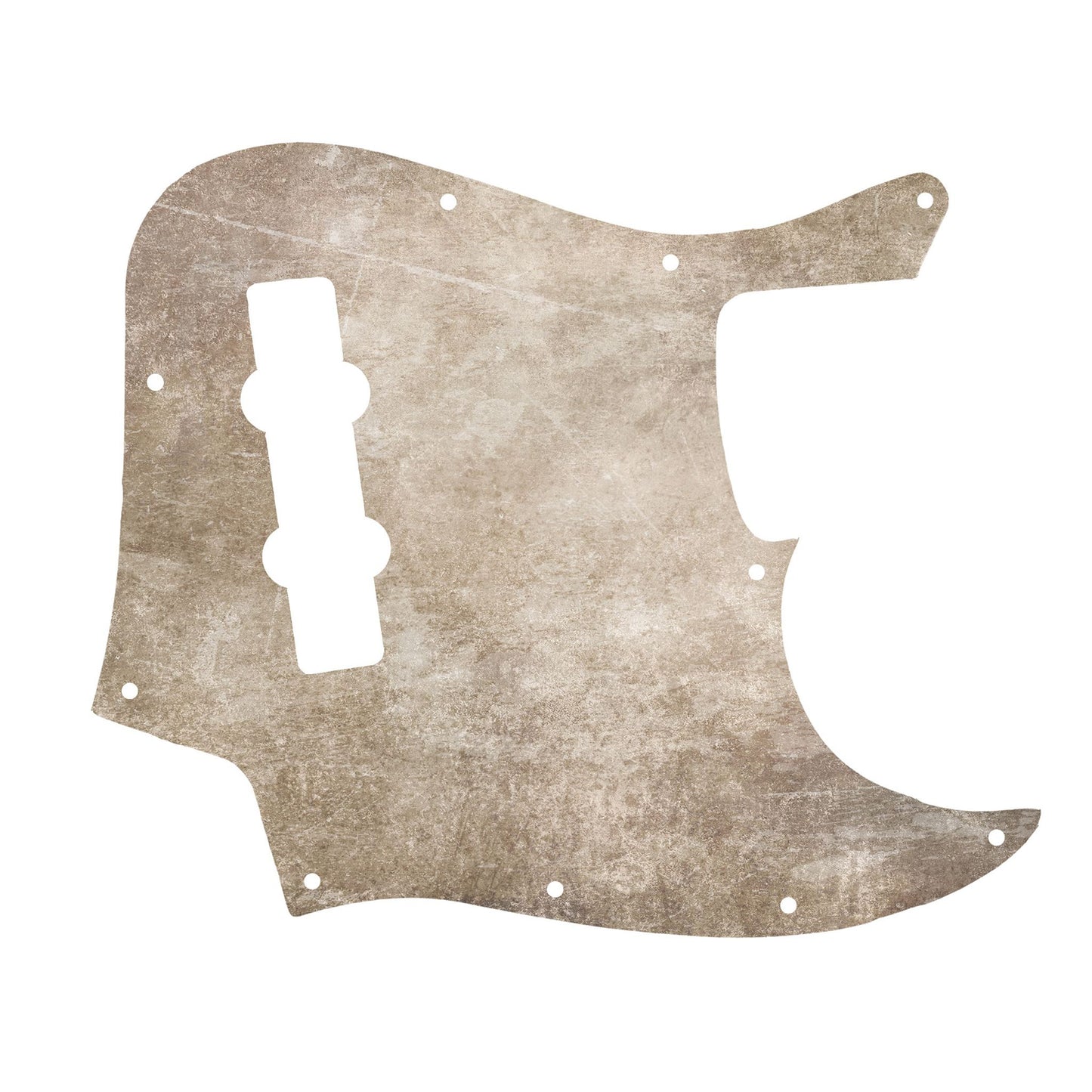 Egyedi Fender Jazz Bass gitár koptató lágy bézs árnyalattal, vintage hatású karcolásokkal és matt felülettel