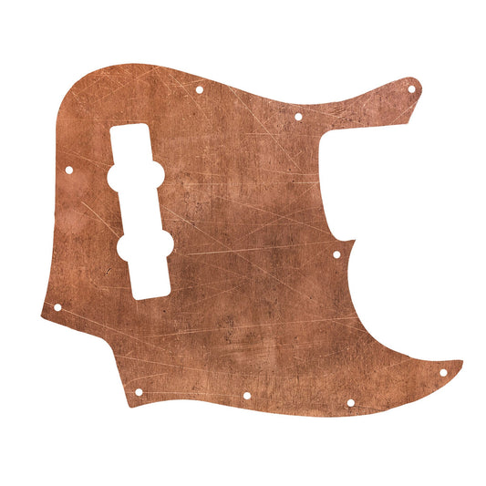 Egyedi Fender Jazz Bass gitár koptató bronzos árnyalattal, kopott felülettel és karakteres, rusztikus megjelenéssel