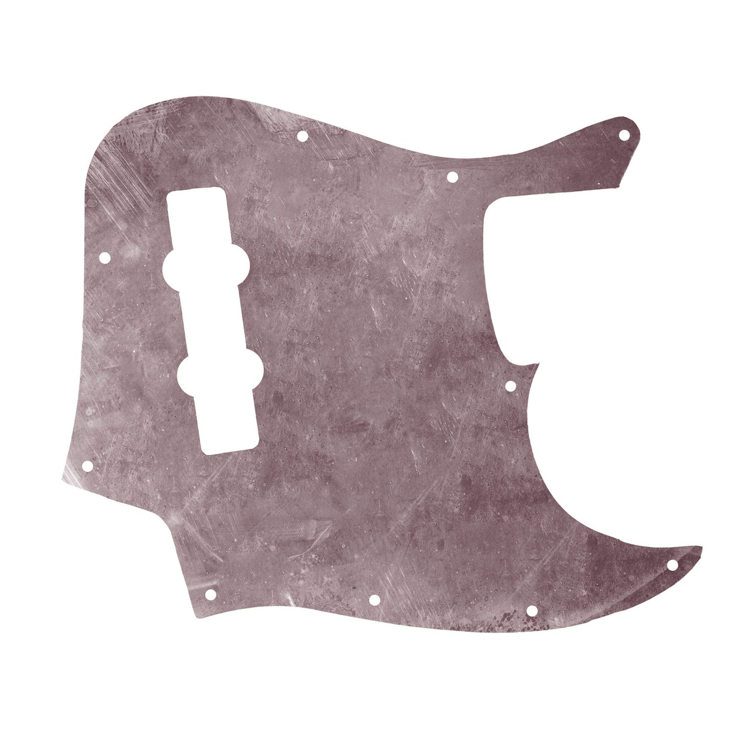 Egyedi Fender Jazz Bass gitár koptató halvány mályva árnyalatokkal, matt felülettel és karakteres kopásnyomokkal