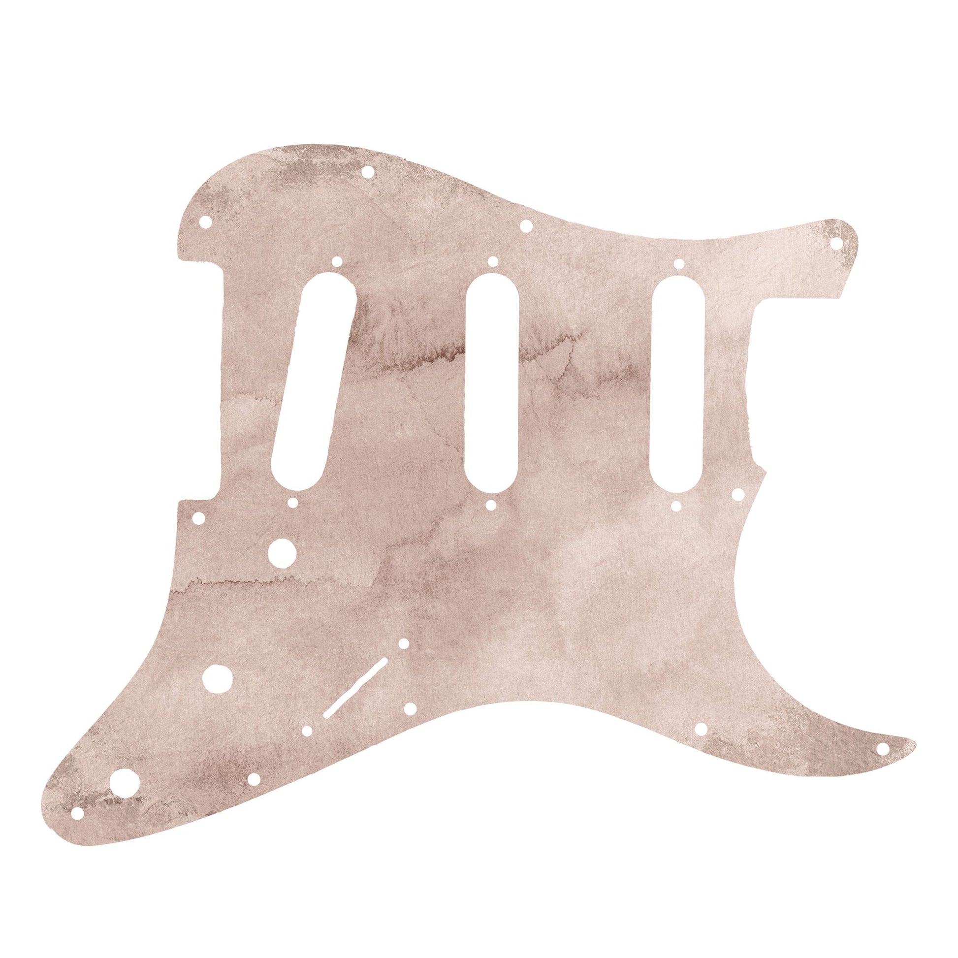 Egyedi Stratocaster gitár koptató krémes, vintage hatású felülettel, amely különleges karaktert ad a hangszernek