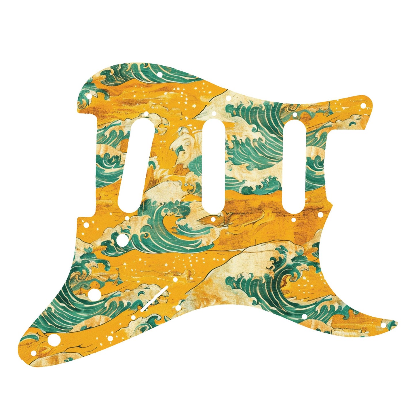 Fender Stratocaster Gitárkoptató - Egyedi Stratocaster pickguard - Japanese Waves