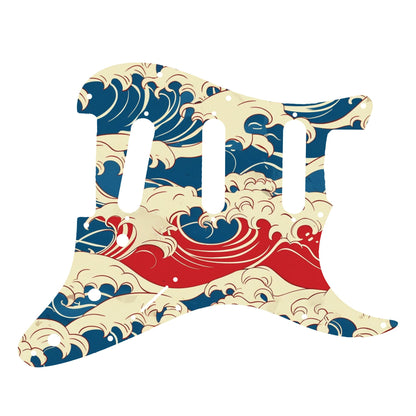 Fender Stratocaster Gitárkoptató - Egyedi Stratocaster pickguard - Japanese Waves