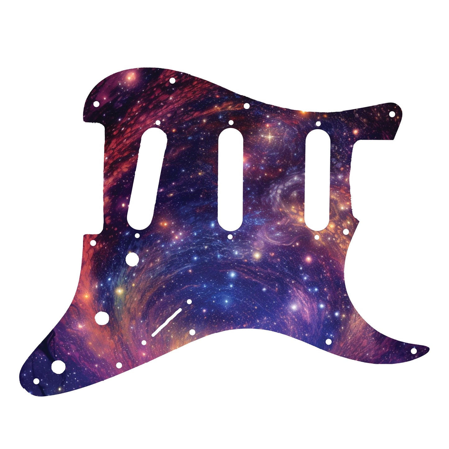 Fender Stratocaster Gitárkoptató - Egyedi Stratocaster pickguard - Starry Galaxy