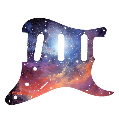 Fender Stratocaster Gitárkoptató - Egyedi Stratocaster pickguard - Starry Galaxy