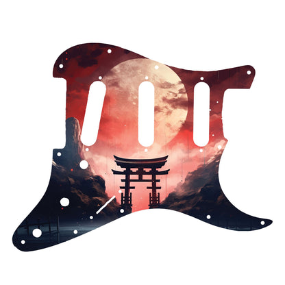 Fender Stratocaster Gitárkoptató - Egyedi Stratocaster pickguard - Japanese Art Hokusai