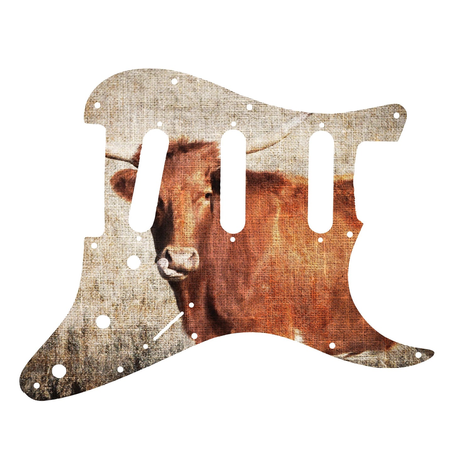 Fender Stratocaster Gitárkoptató - Egyedi Stratocaster pickguard - Textures of Texas