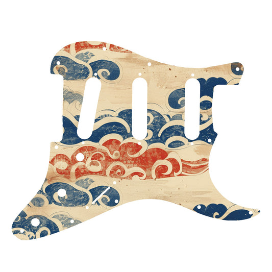 Fender Stratocaster Gitárkoptató - Egyedi Stratocaster pickguard - Japanese Waves