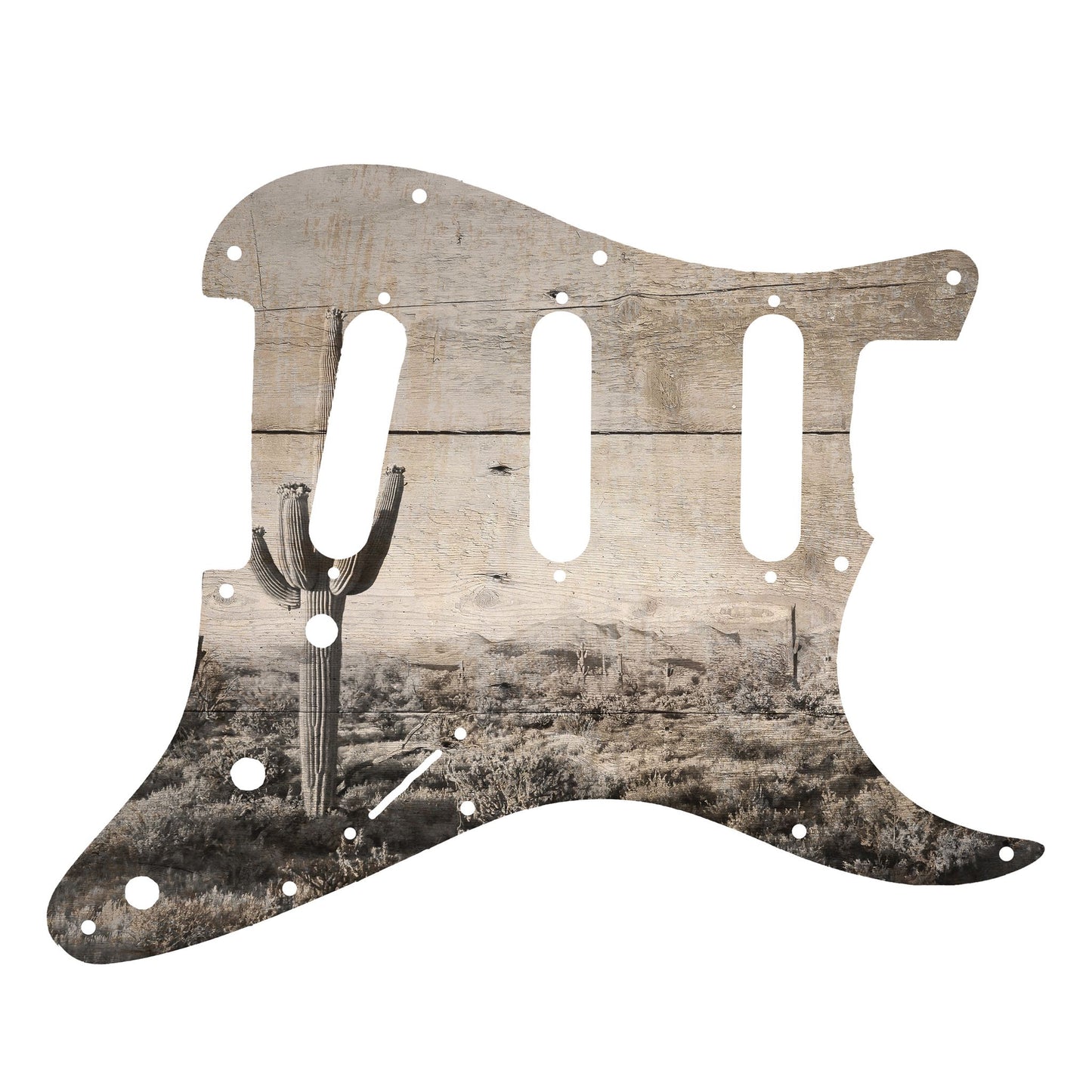 Fender Stratocaster Gitárkoptató - Egyedi Stratocaster pickguard - Textures of Texas