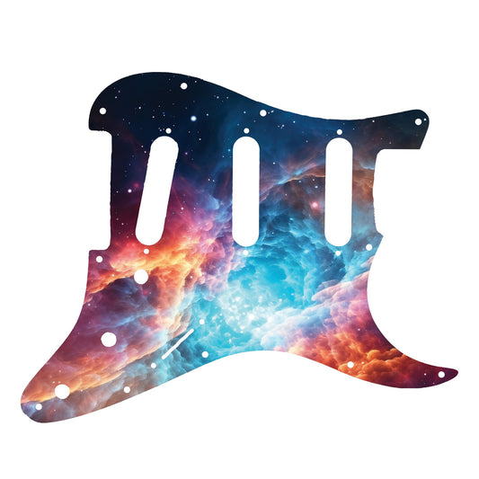 Fender Stratocaster Gitárkoptató - Egyedi Stratocaster pickguard - Wondrous Galaxy Space