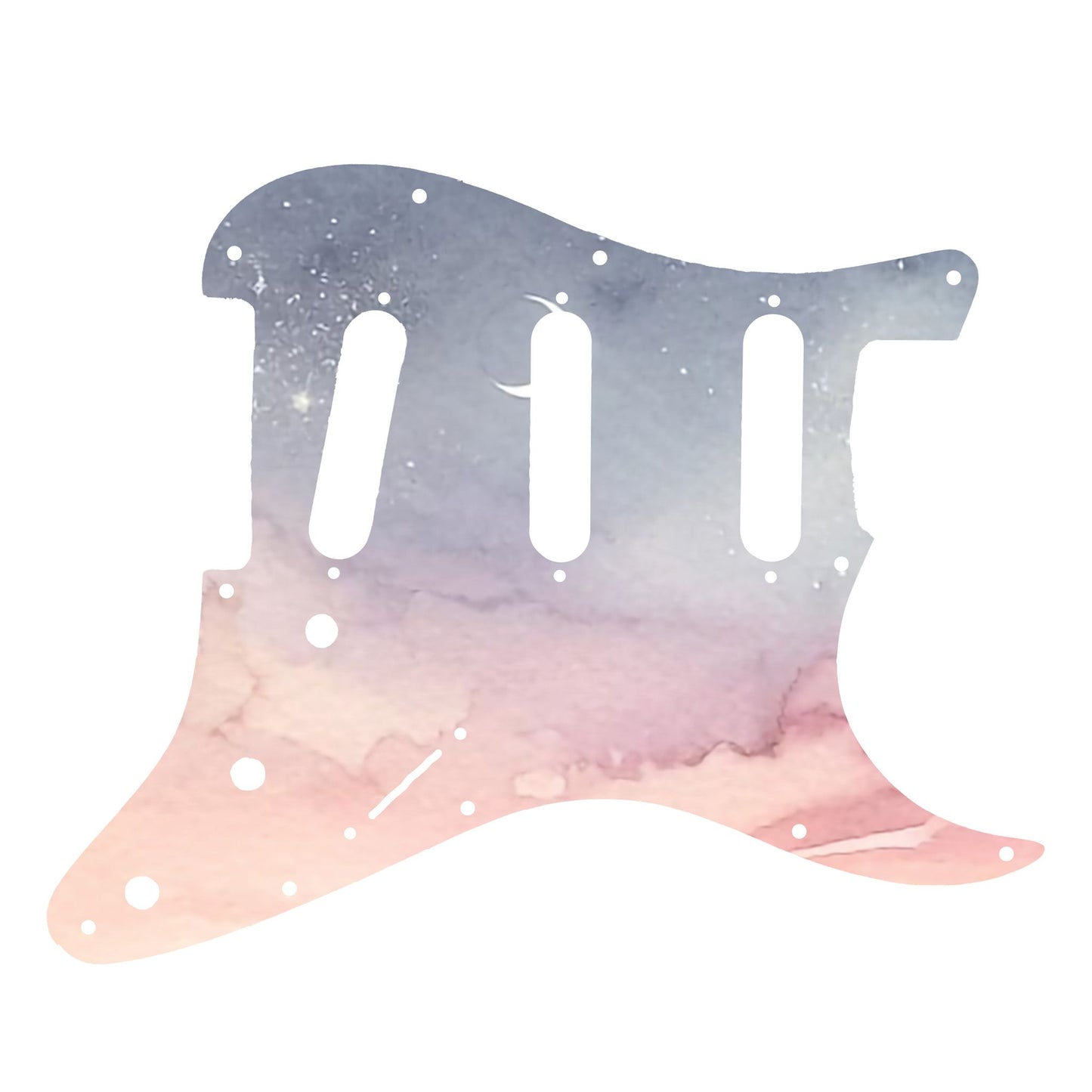 Fender Stratocaster Gitárkoptató - Egyedi Stratocaster pickguard - Pastel Sunset