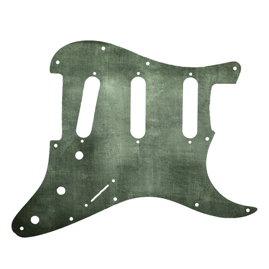 Fender Stratocaster Gitárkoptató - Egyedi Stratocaster pickguard - Jungle Mist