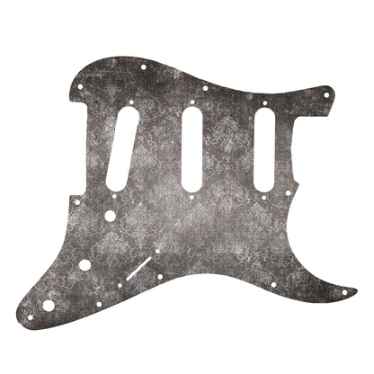 Fender Stratocaster Gitárkoptató - Egyedi Stratocaster pickguard - Shabby Chic Damask