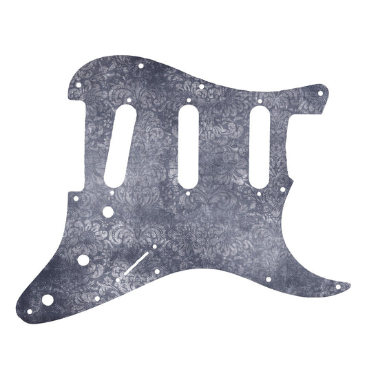 Fender Stratocaster Gitárkoptató - Egyedi Stratocaster pickguard - Shabby Chic Damask
