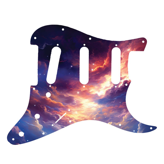 Fender Stratocaster Gitárkoptató - Egyedi Stratocaster pickguard - Starry Galaxy