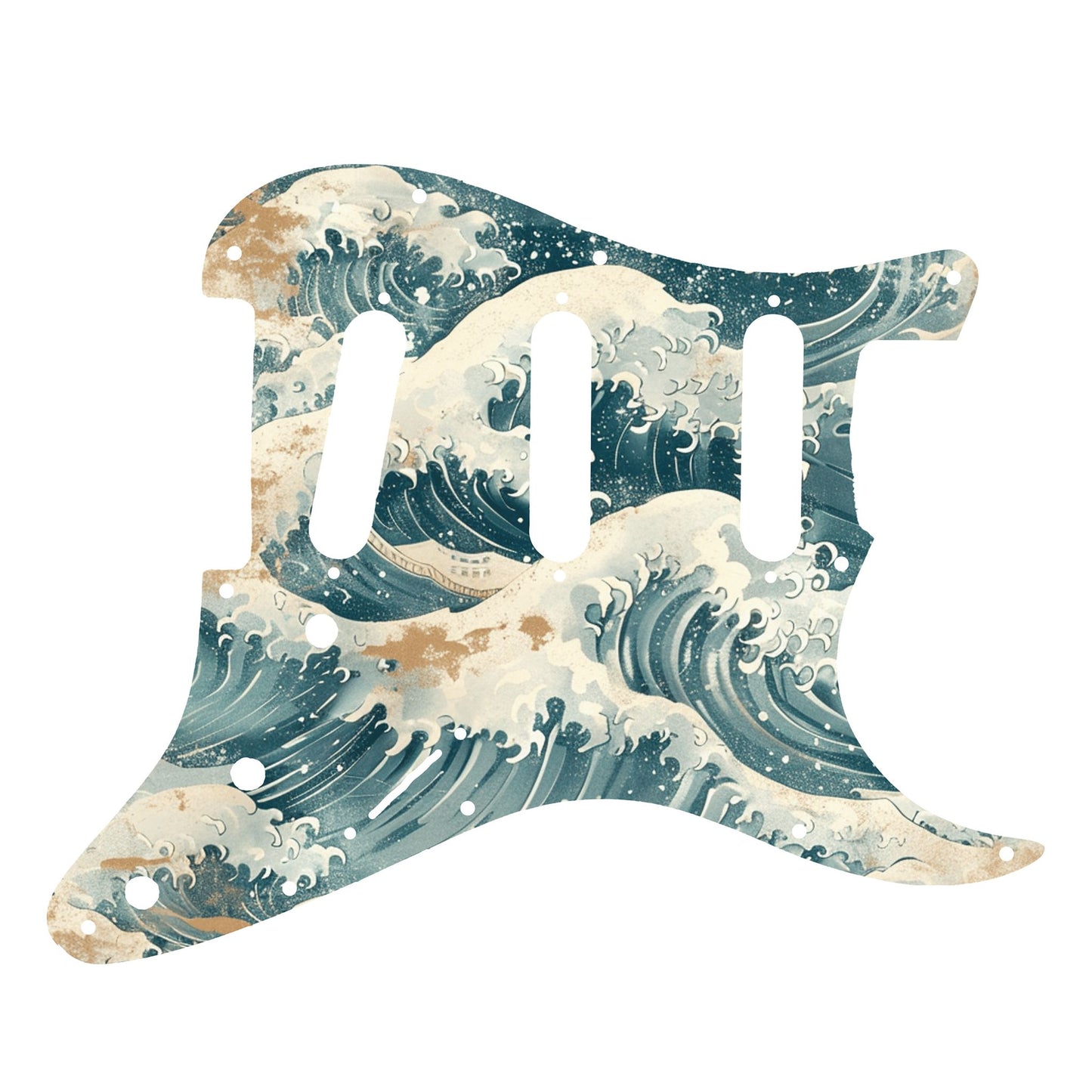 Fender Stratocaster Gitárkoptató - Egyedi Stratocaster pickguard - Japanese Waves