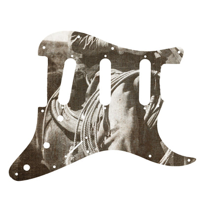 Fender Stratocaster Gitárkoptató - Egyedi Stratocaster pickguard - Textures of Texas