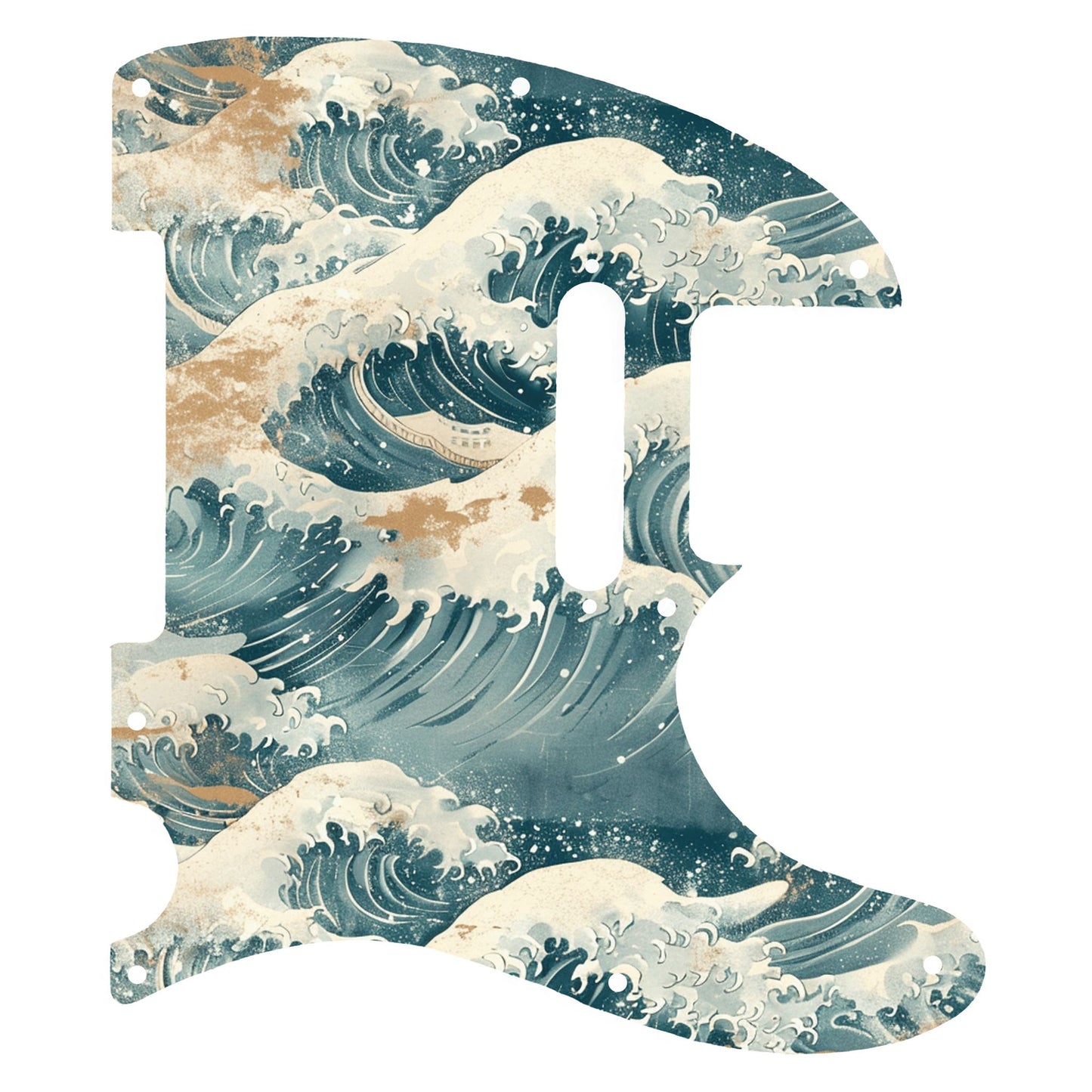 Fender Telecaster Gitárkoptató - Egyedi Telecaster pickguard - Japanese Waves