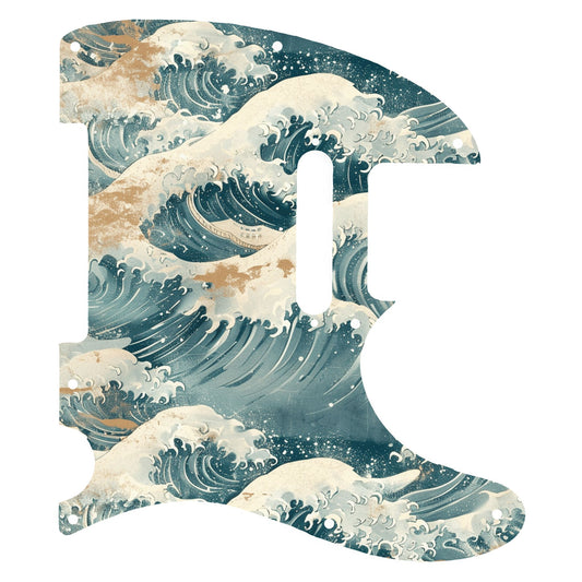 Fender Telecaster Gitárkoptató - Egyedi Telecaster pickguard - Japanese Waves