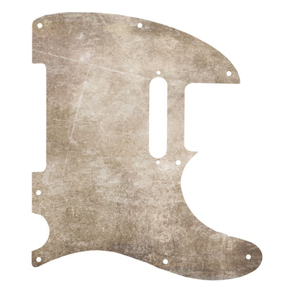 Egyedi Fender Telecaster gitár koptató halvány bézs árnyalattal, finom karcolásokkal és enyhén patinás felülettel