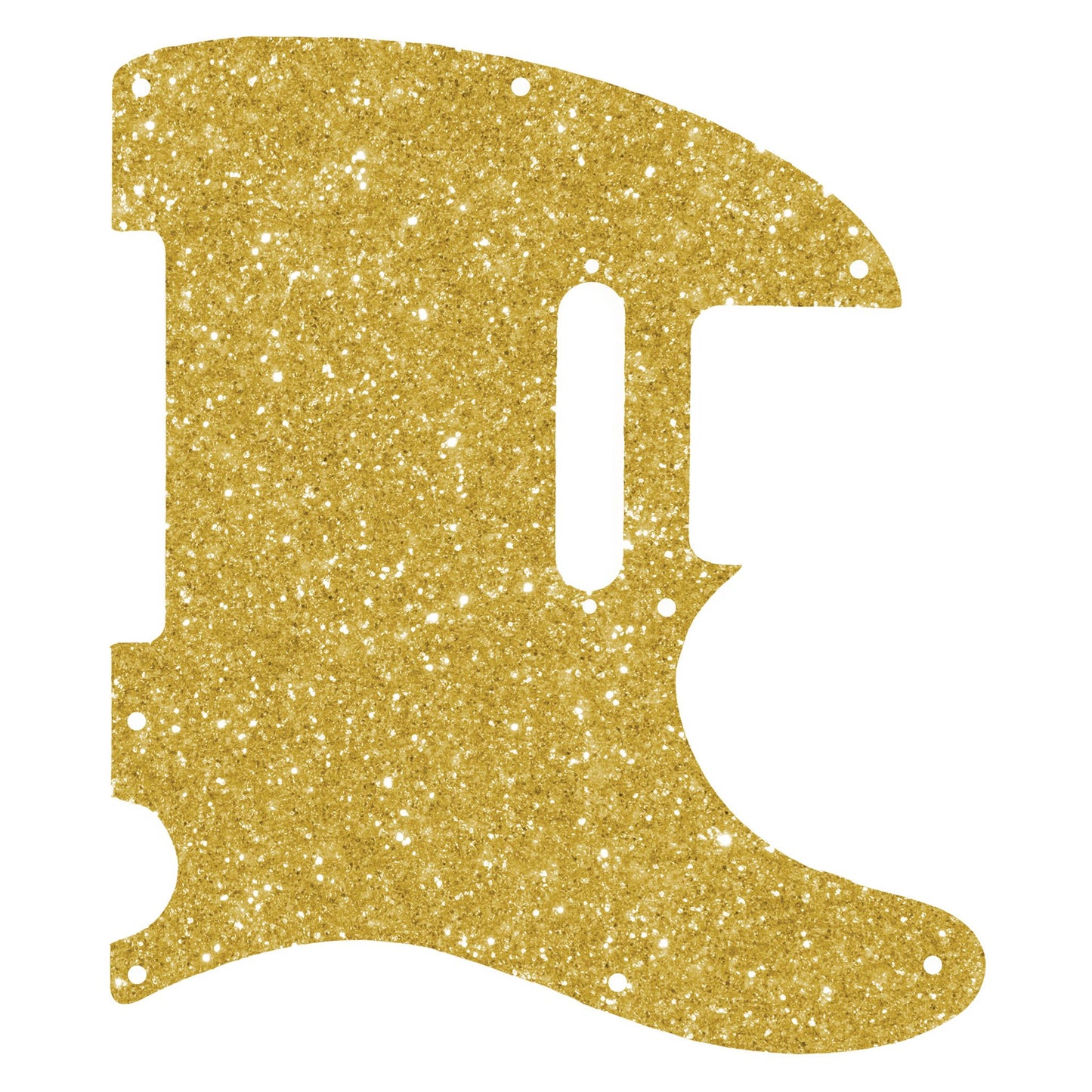Fender Telecaster Gitárkoptató - Egyedi Telecaster pickguard - New Gold Glitter