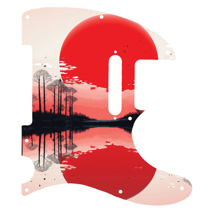 Fender Telecaster Gitárkoptató - Egyedi Telecaster pickguard - Japanese Art Hokusai