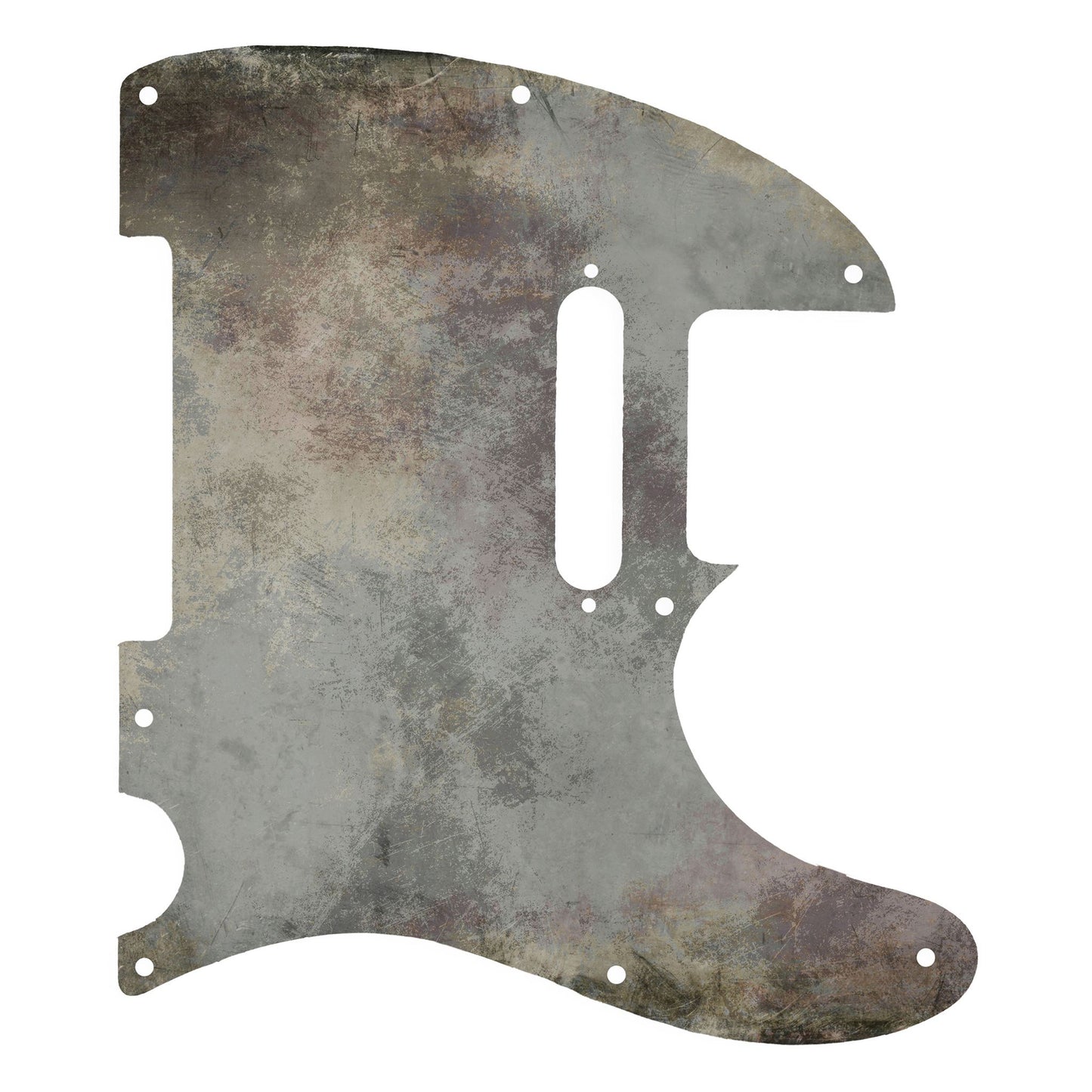 Egyedi Fender Telecaster gitár koptató fakó szürke árnyalattal, enyhén patinás felülettel és természetes kopásokkal