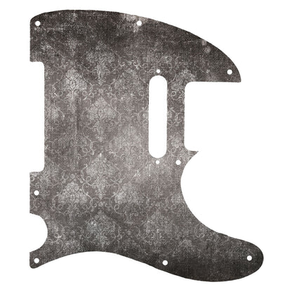 Fender Telecaster Gitár koptató - Egyedi Telecaster pickguard - Shabby Chic Damask