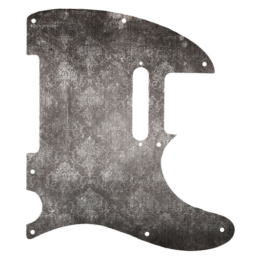 Fender Telecaster Gitár koptató - Egyedi Telecaster pickguard - Shabby Chic Damask