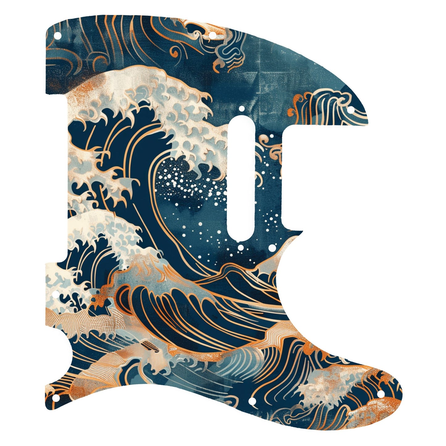 Fender Telecaster Gitárkoptató - Egyedi Telecaster pickguard - Japanese Waves