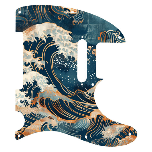 Fender Telecaster Gitárkoptató - Egyedi Telecaster pickguard - Japanese Waves