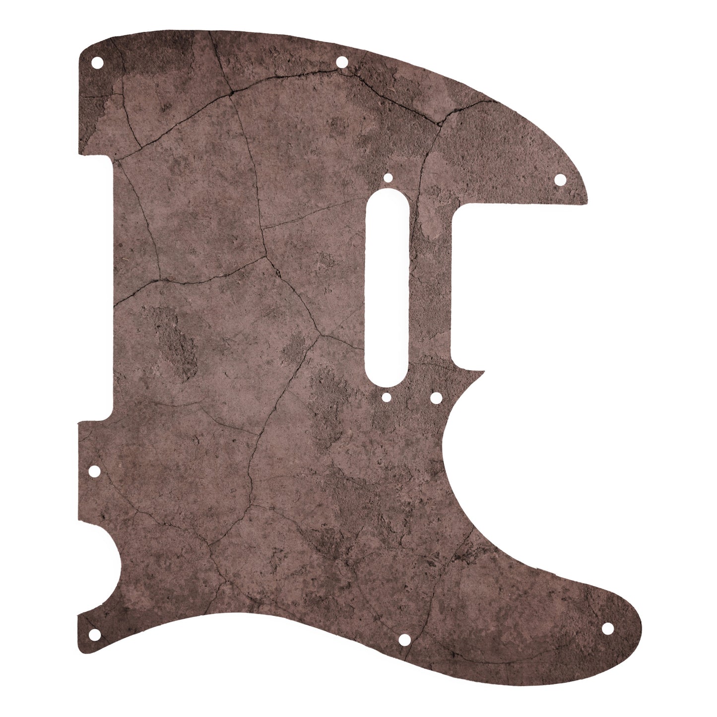 Különleges gitárkoptató Telecasterhez, sötét, kőhatású textúrával