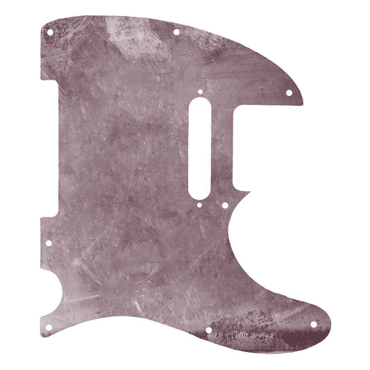 Egyedi Fender Telecaster gitár koptató halvány mályva árnyalatokkal, matt felülettel és karakteres kopásnyomokkal