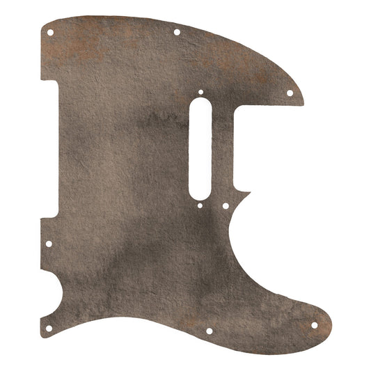 Egyedi Telecaster koptató kopott, rozsdás hatású textúrával, amely vintage és ipari stílust kölcsönöz