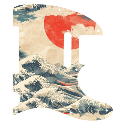 Fender Telecaster Gitárkoptató - Egyedi Telecaster pickguard - Japanese Waves