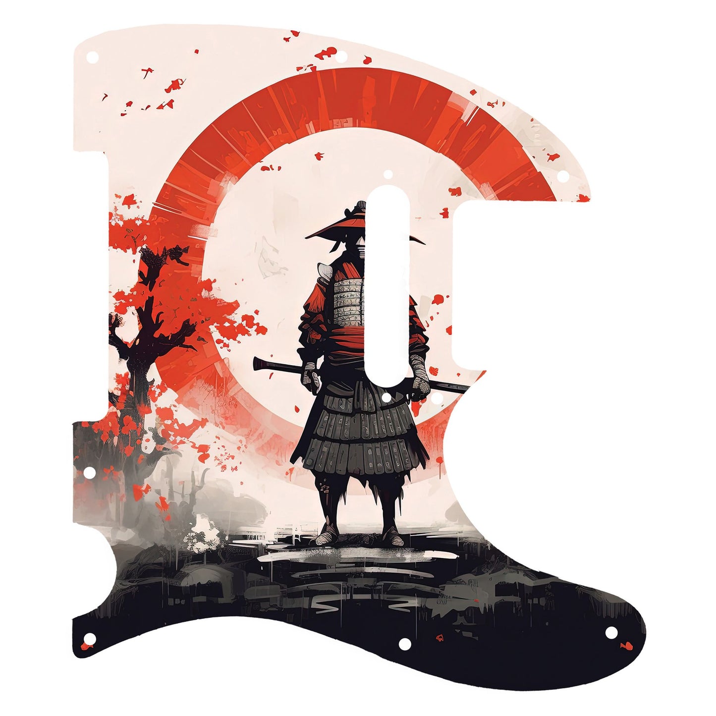 Fender Telecaster Gitárkoptató - Egyedi Telecaster pickguard - Japanese Art Hokusai