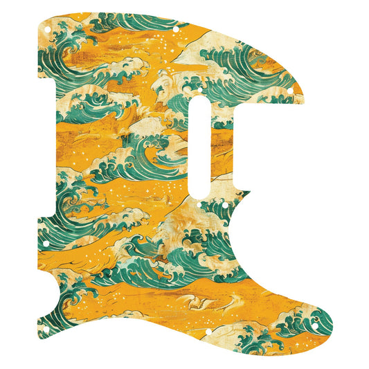 Fender Telecaster Gitárkoptató - Egyedi Telecaster pickguard - Japanese Waves