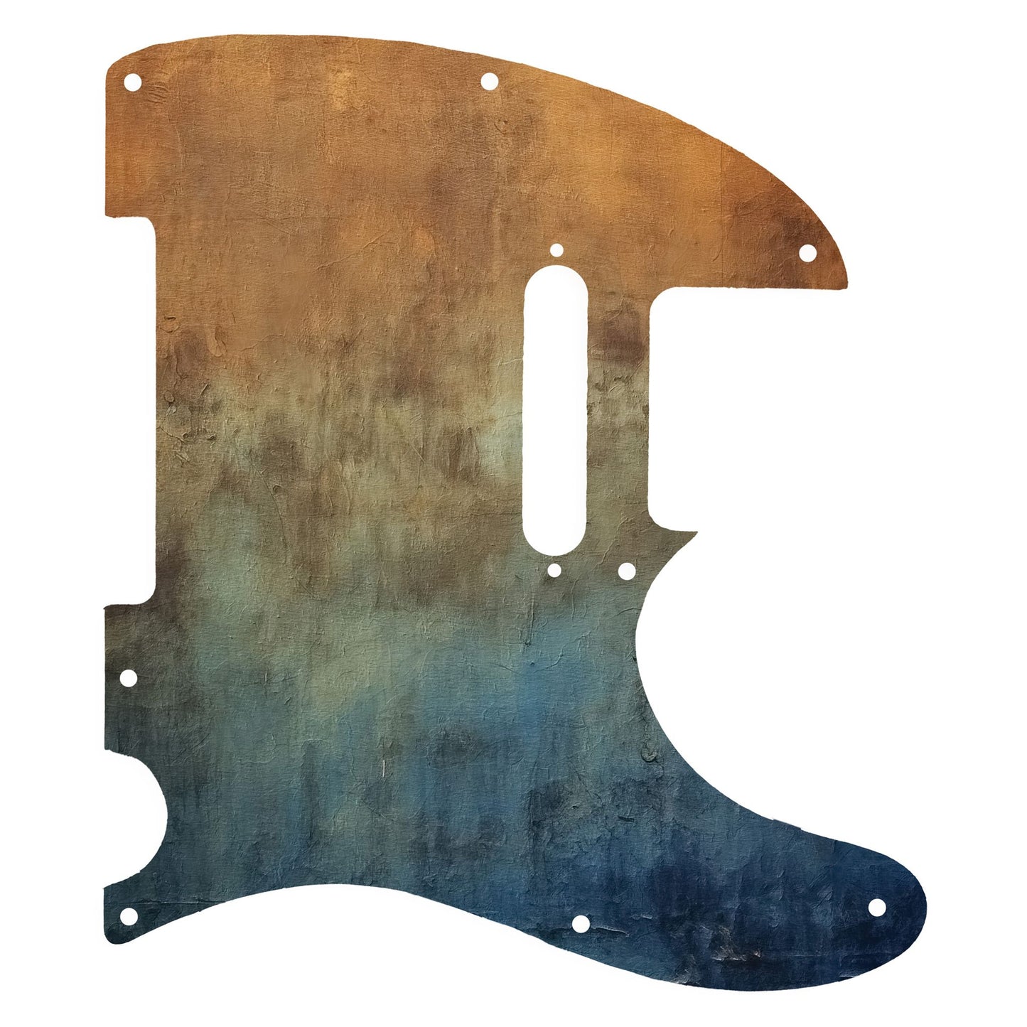 Fender Telecaster Gitárkoptató - Egyedi Telecaster pickguard - Rusted Navy Grunge