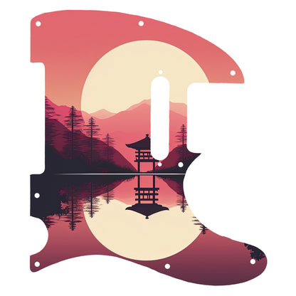 Fender Telecaster Gitárkoptató - Egyedi Telecaster pickguard - Japanese Art Hokusai