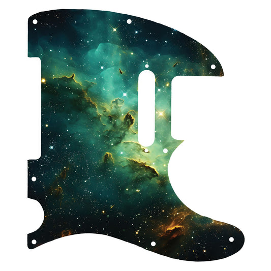 Fender Telecaster Gitár koptató - Egyedi Telecaster pickguard - Wondrous Galaxy Space