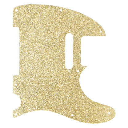 Fender Telecaster Gitárkoptató - Egyedi Telecaster pickguard - New Gold Glitter