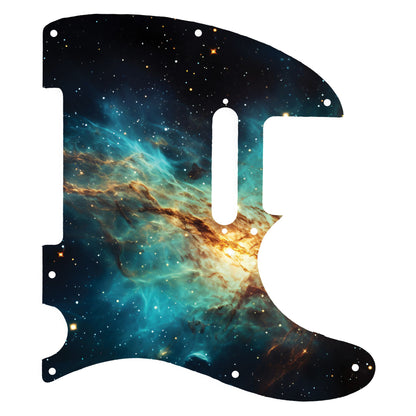 Fender Telecaster Gitár koptató - Egyedi Telecaster pickguard - Wondrous Galaxy Space