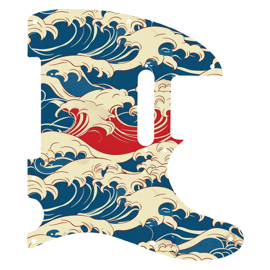 Fender Telecaster Gitárkoptató - Egyedi Telecaster pickguard - Japanese Waves