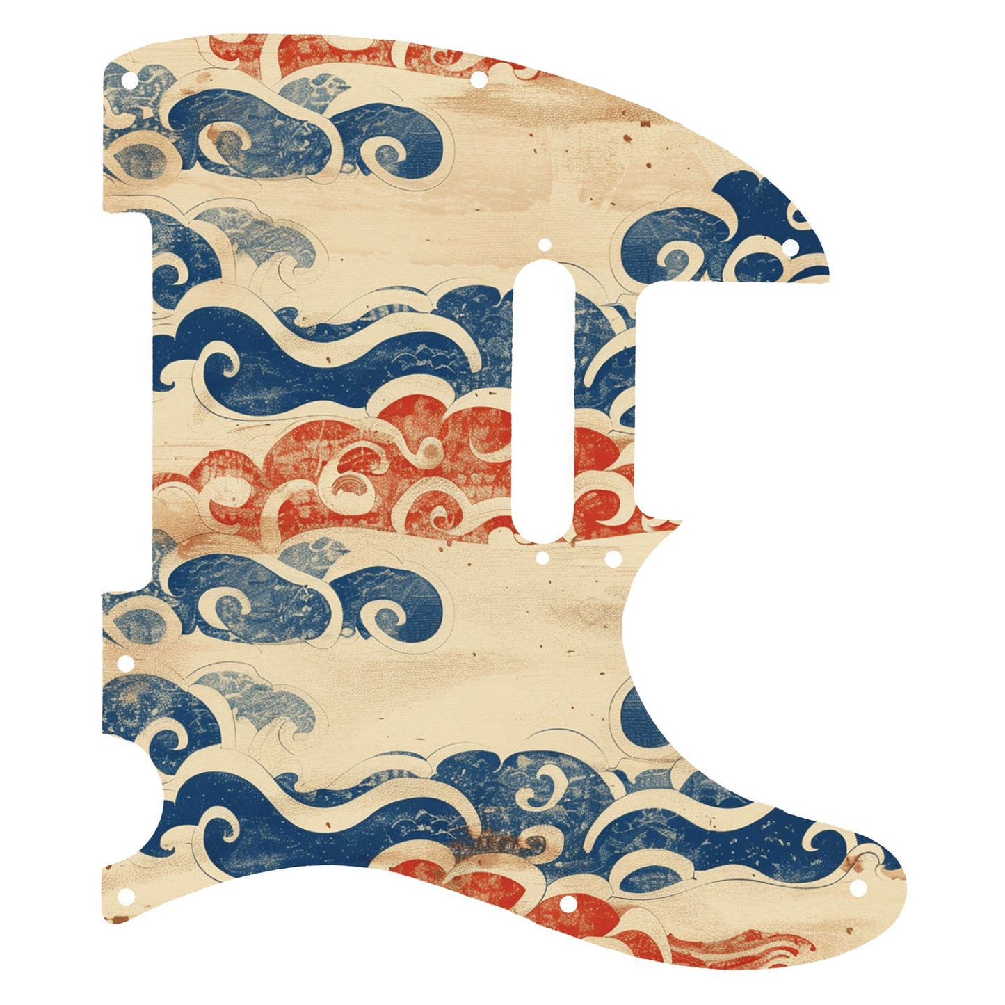 Fender Telecaster Gitárkoptató - Egyedi Telecaster pickguard - Japanese Waves