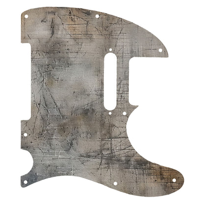 Fender Telecaster Gitár koptató - Egyedi Telecaster pickguard - Scratched Wood