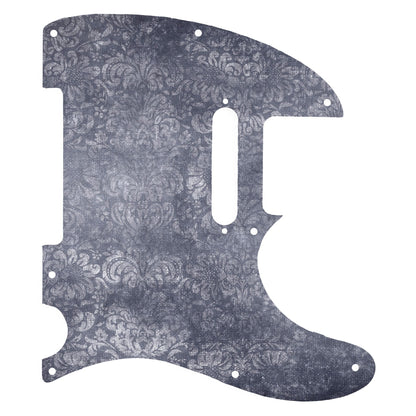 Fender Telecaster Gitár koptató - Egyedi Telecaster pickguard - Shabby Chic Damask