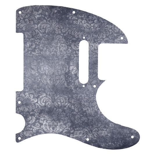 Fender Telecaster Gitár koptató - Egyedi Telecaster pickguard - Shabby Chic Damask