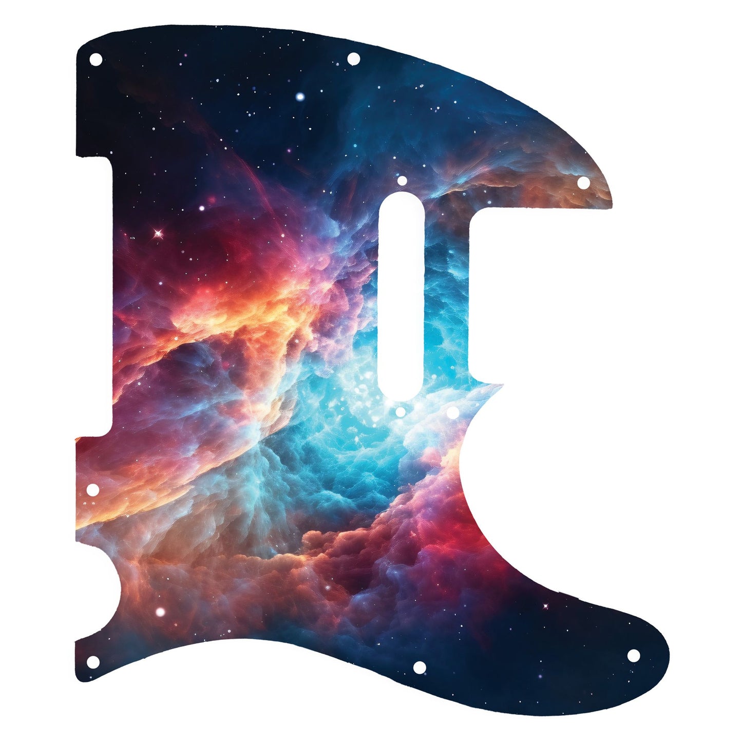 Fender Telecaster Gitár koptató - Egyedi Telecaster pickguard - Wondrous Galaxy Space