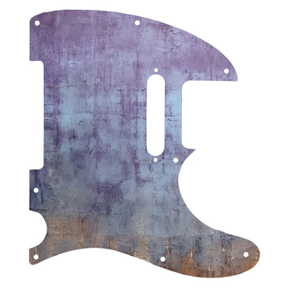 Fender Telecaster Gitárkoptató - Egyedi Telecaster pickguard - Rustic Peacock Textures