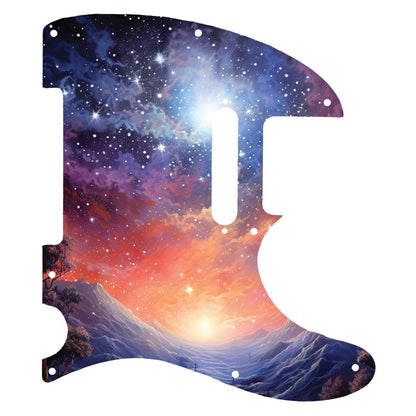Fender Telecaster Gitár koptató - Egyedi Telecaster pickguard - Starry Galaxy