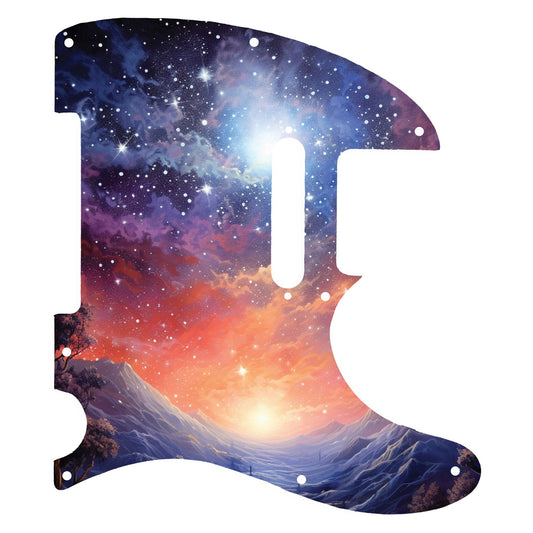 Fender Telecaster Gitár koptató - Egyedi Telecaster pickguard - Starry Galaxy